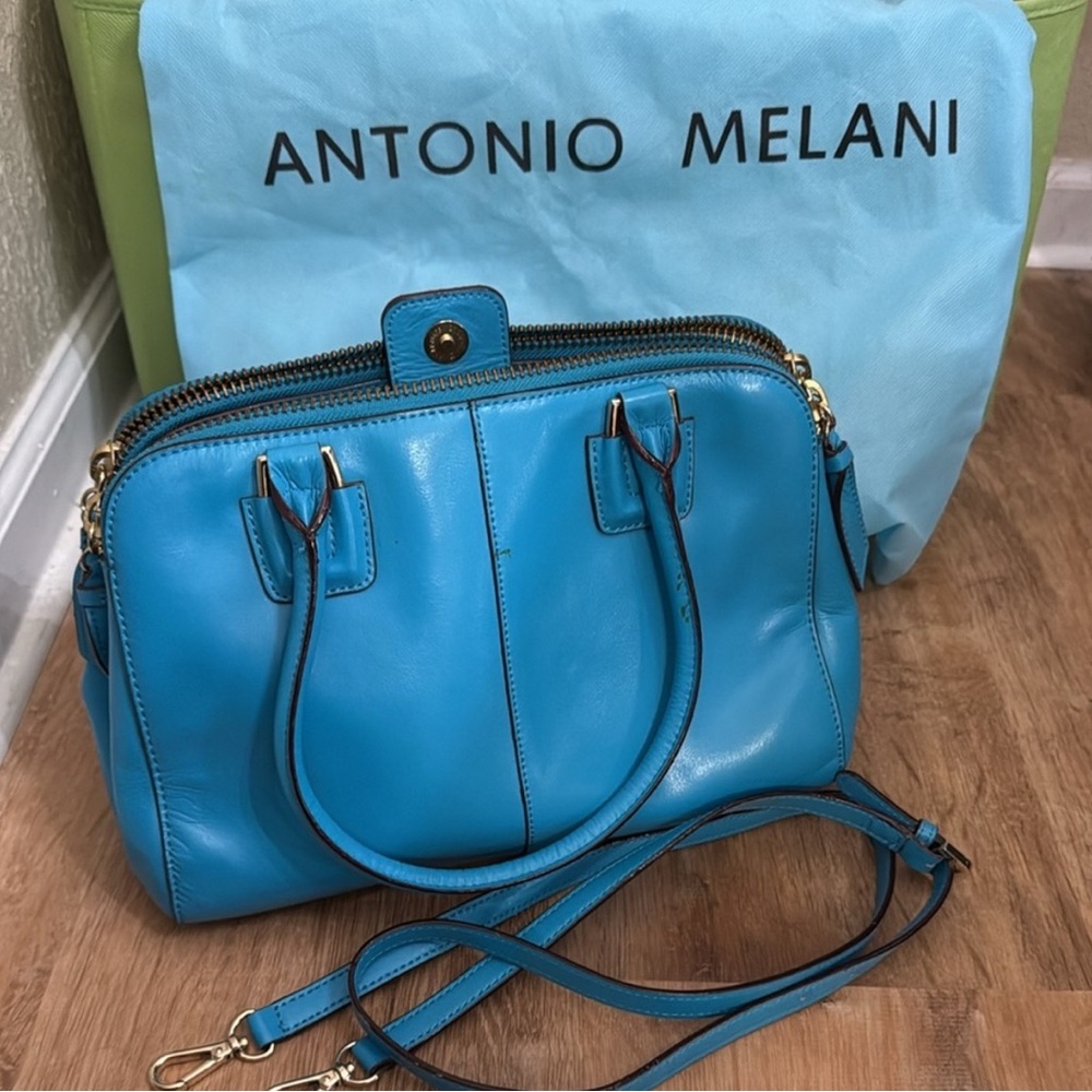 ANTONIO MELANI Vibrant Blue Satchel